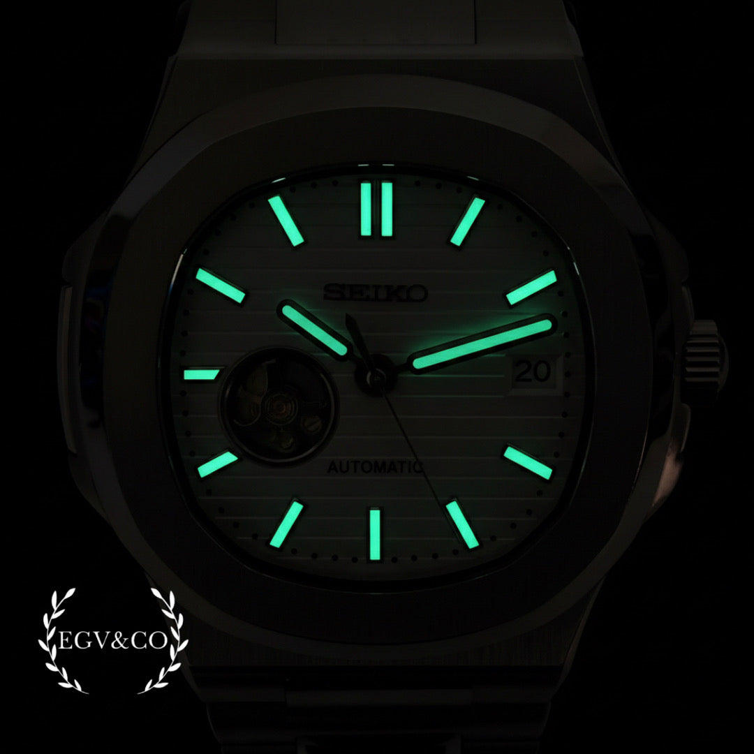 SEIKO | OPEN HEART WHITE