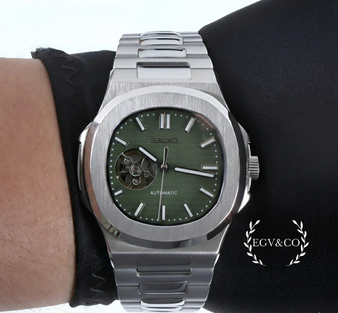 SEIKO NAUTILUS | OPEN HEART OLIVE GREEN