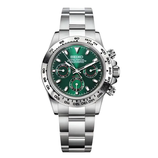 SEIKO DAYTONA | SILVER GREEN