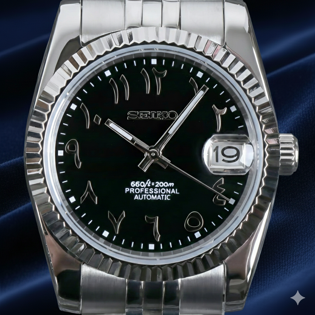 SEIKO DATE JUST ARABIC