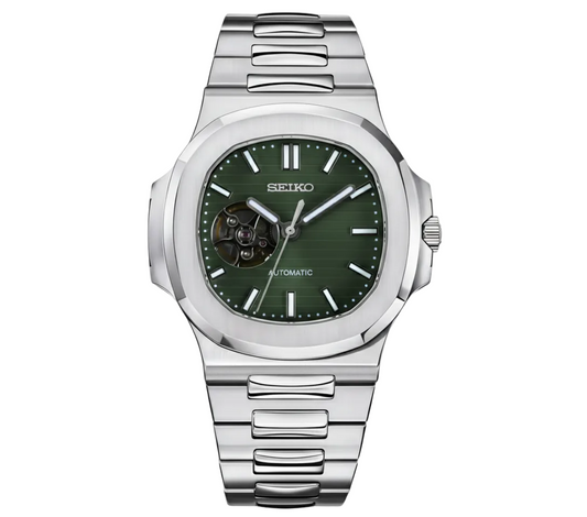 SEIKO NAUTILUS | OPEN HEART OLIVE GREEN