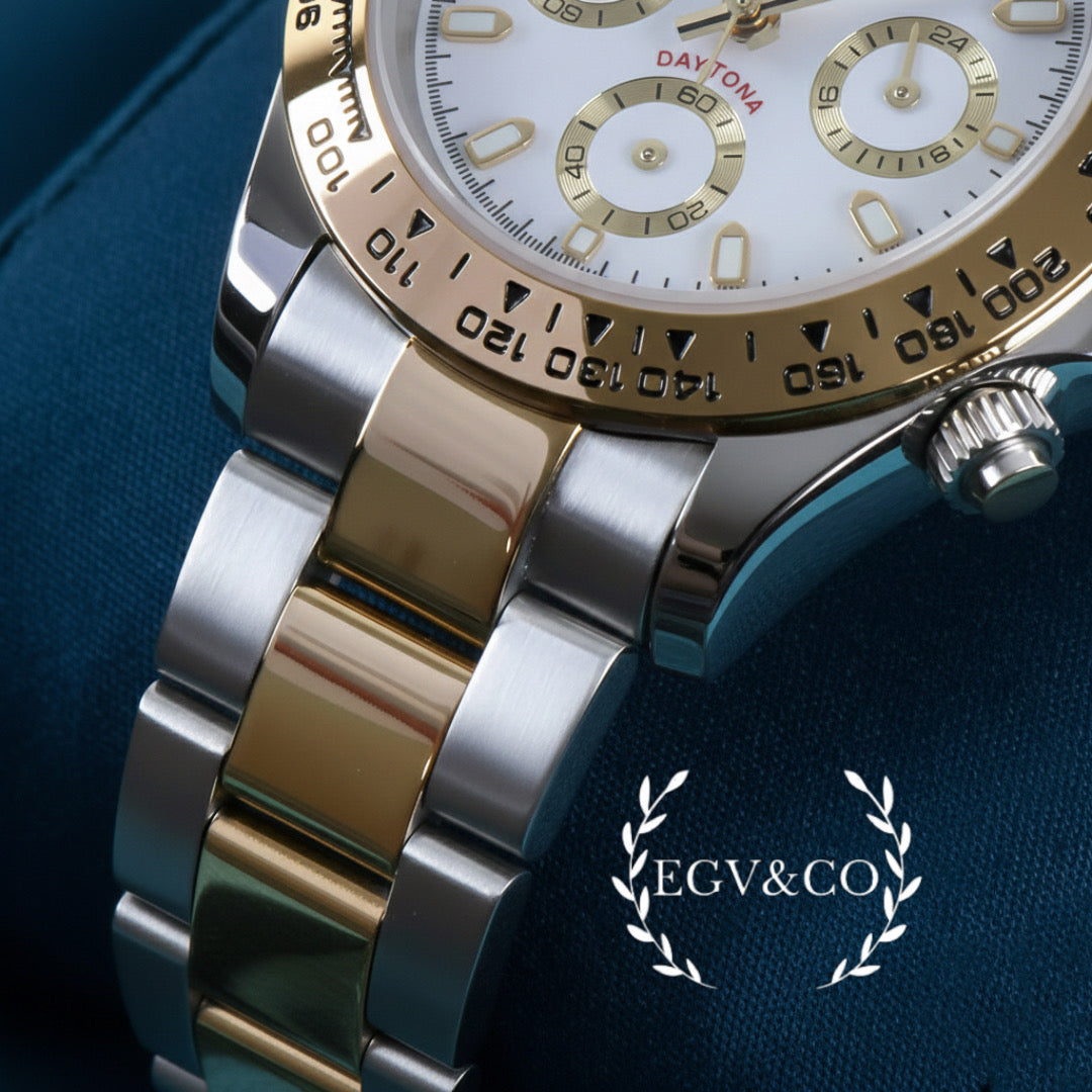 SEIKO DAYTONA SILVER GOLD