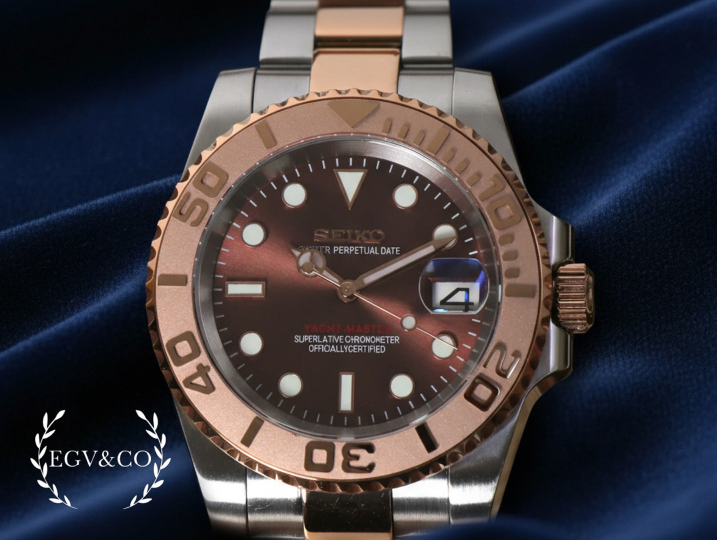 SEIKO YACHT MASTER ROSE GOLD