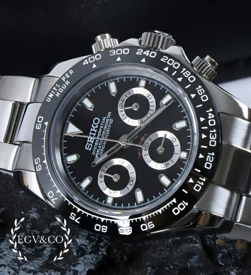 SEIKO DAYTONA PANDA BLACK