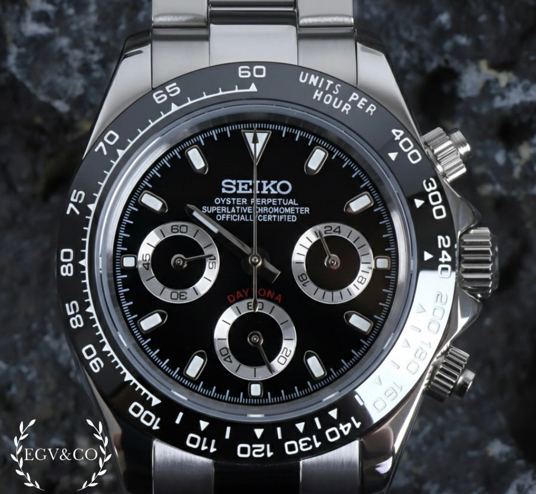 SEIKO DAYTONA PANDA BLACK