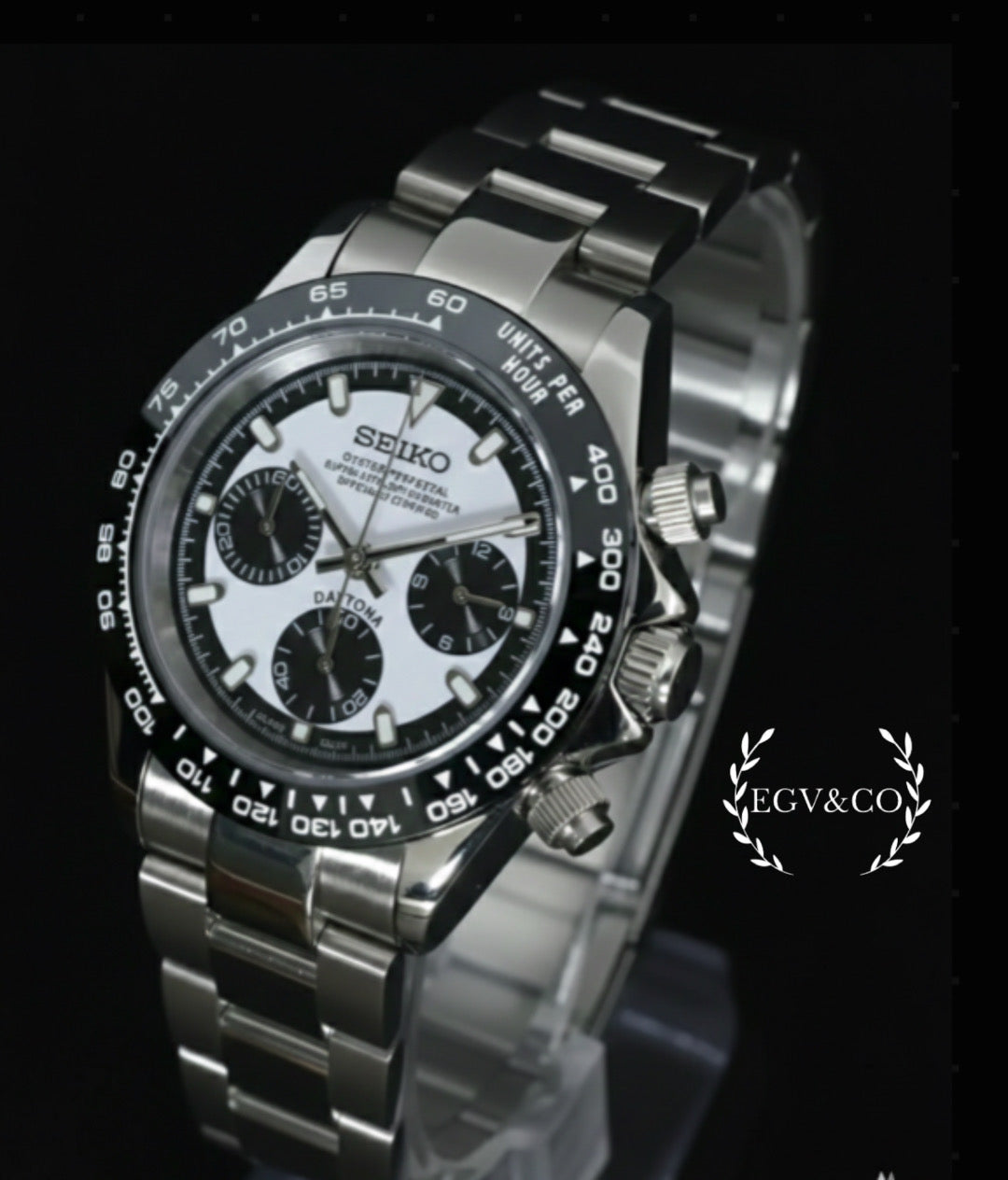 SEIKO DAYTONA | BLACK -WITHE