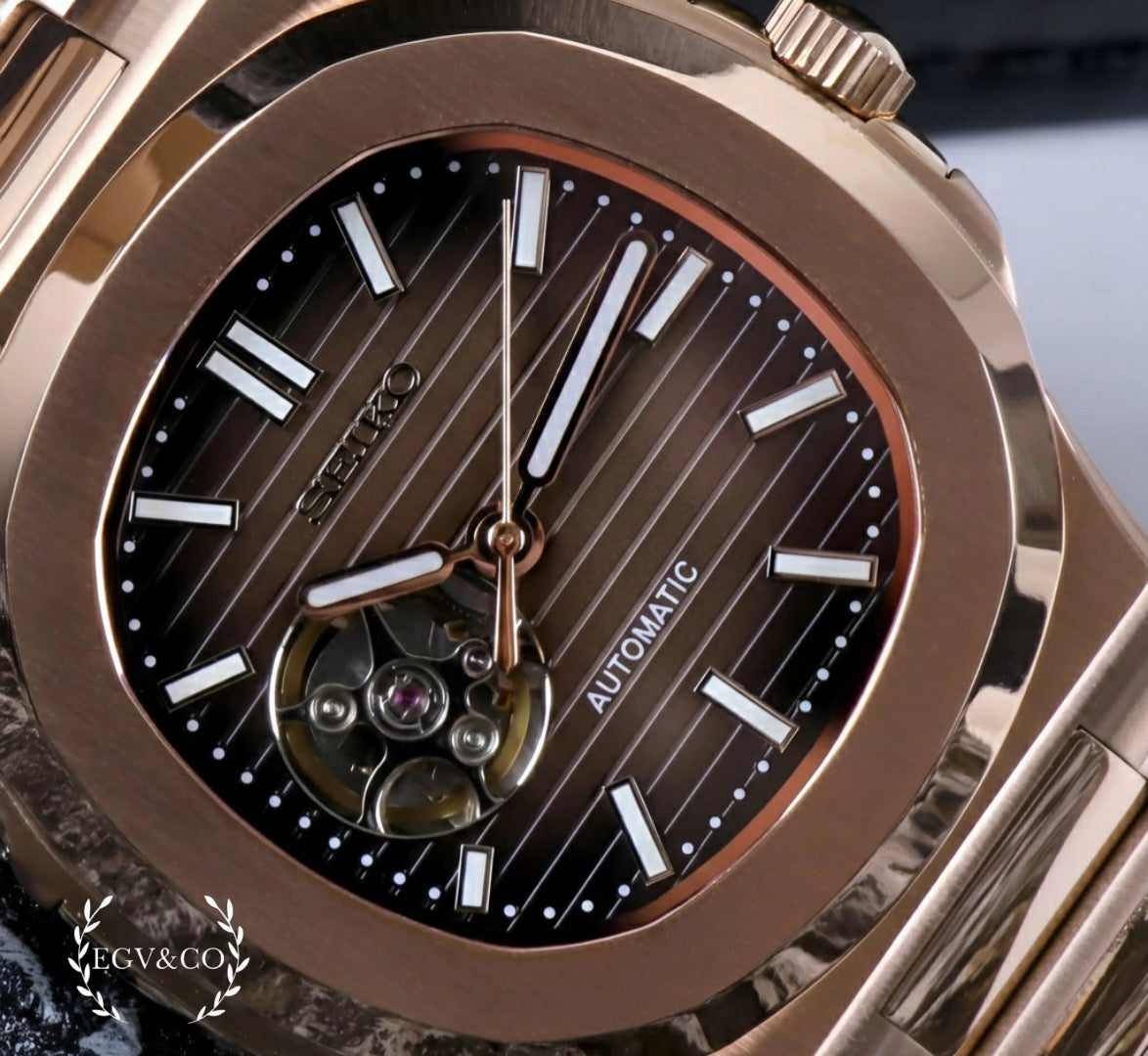 SEIKO NAUTILUS | OPEN HEART ROSE GOLD