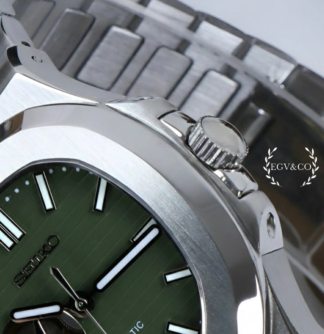 SEIKO NAUTILUS | OPEN HEART OLIVE GREEN
