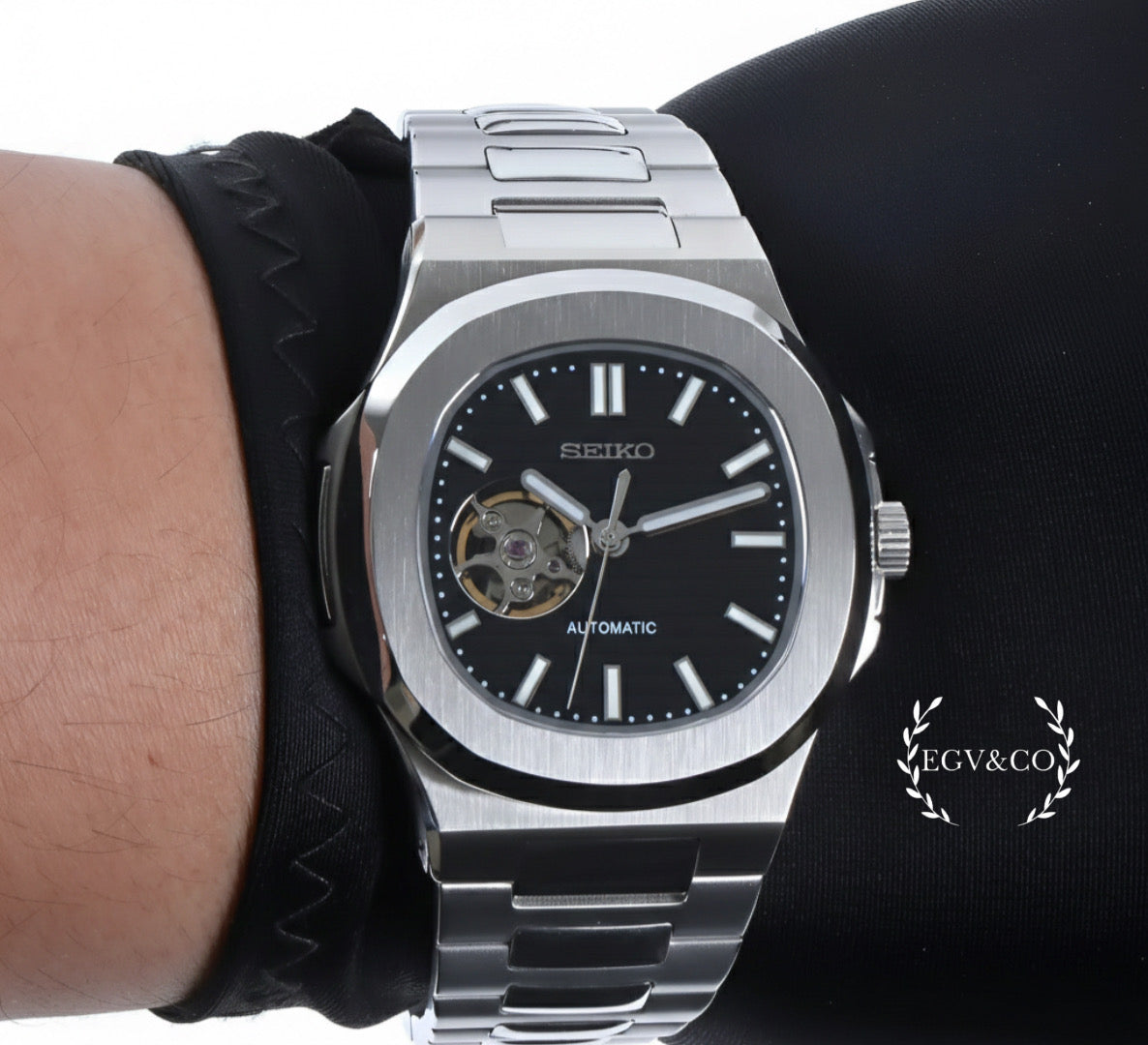 SEIKO| OPEN HEART BLACK