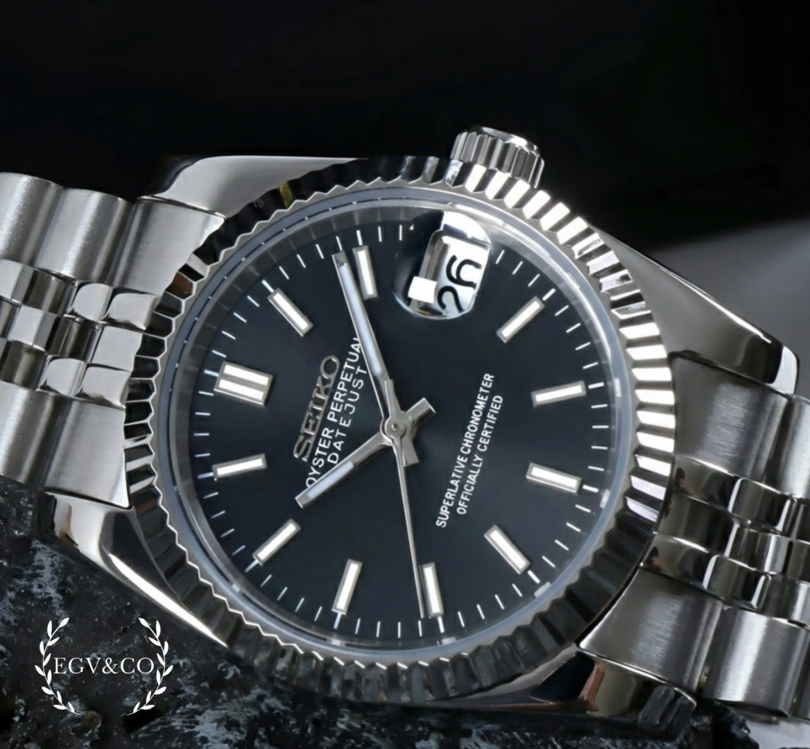 SEIKO DATE JUST | BLACK