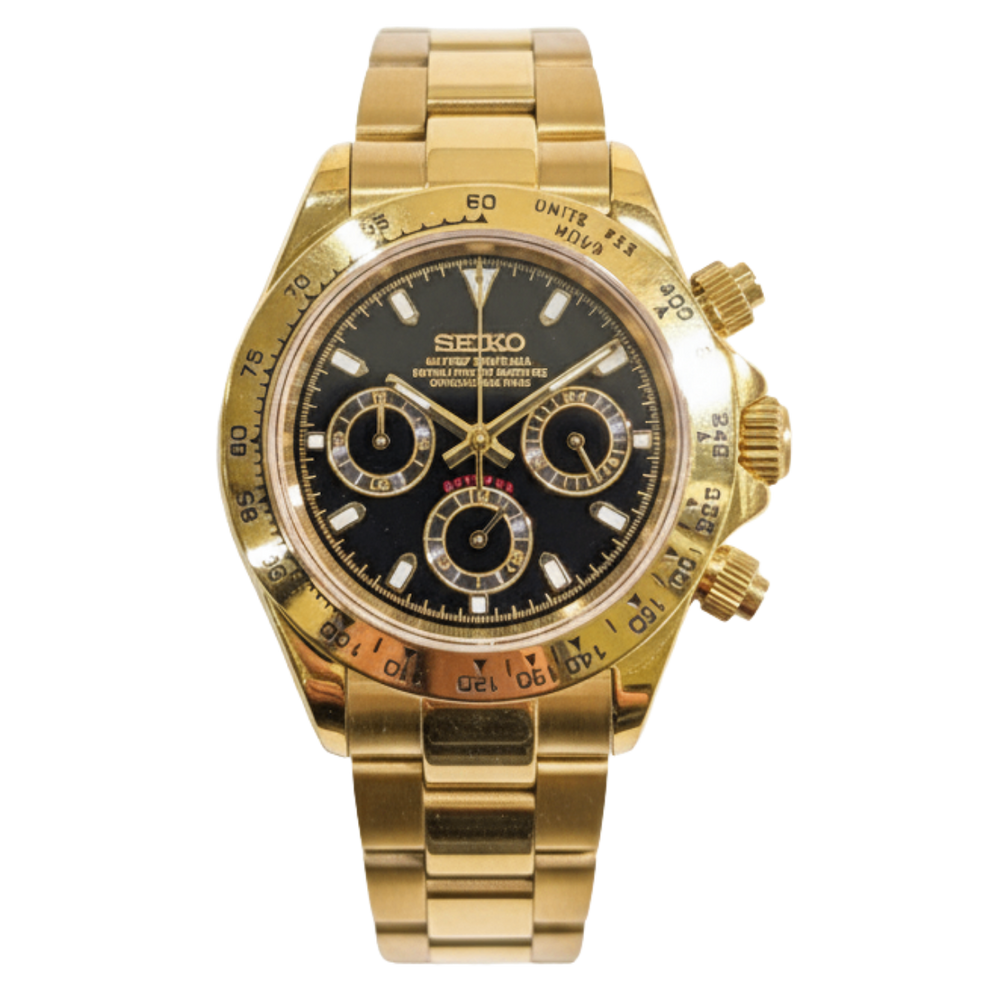 SEIKO DAYTONA|GOLD BLACK