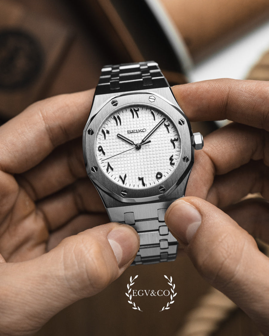 SEIKO OAK| ARABIC DIAL WHITE