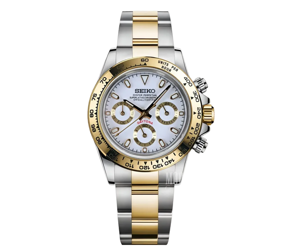SEIKO DAYTONA SILVER GOLD