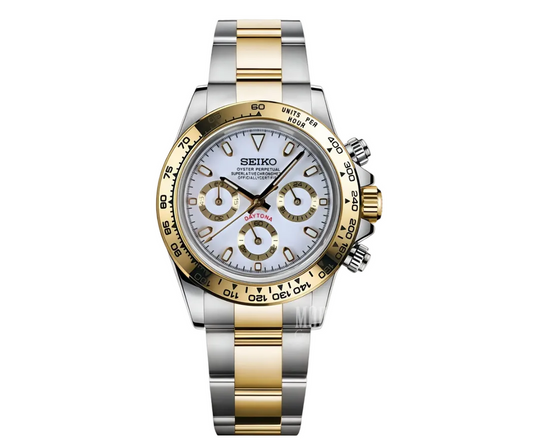 SEIKO DAYTONA SILVER GOLD