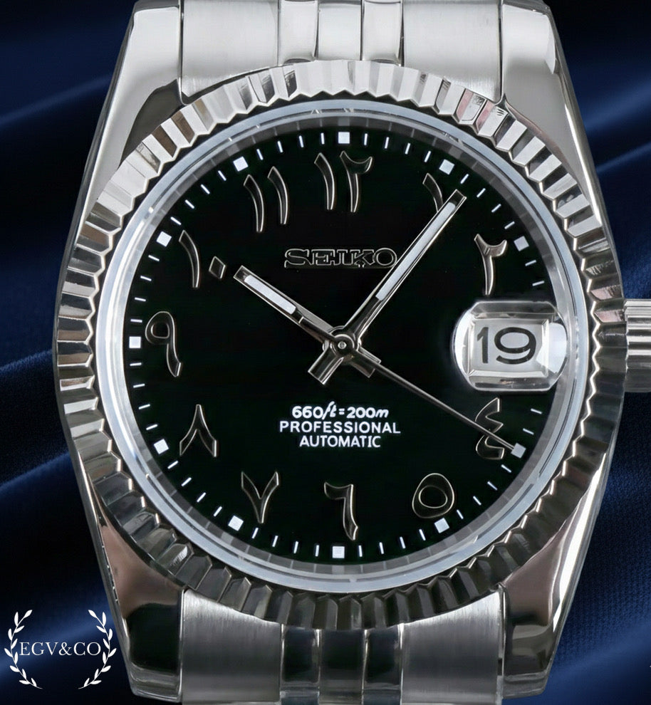 SEIKO DATE JUST ARABIC